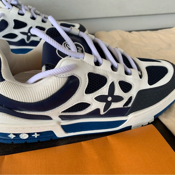 Louis Vuitton Skate Sneaker Blue Mens LV Sz 10 - Picture 3 of 14